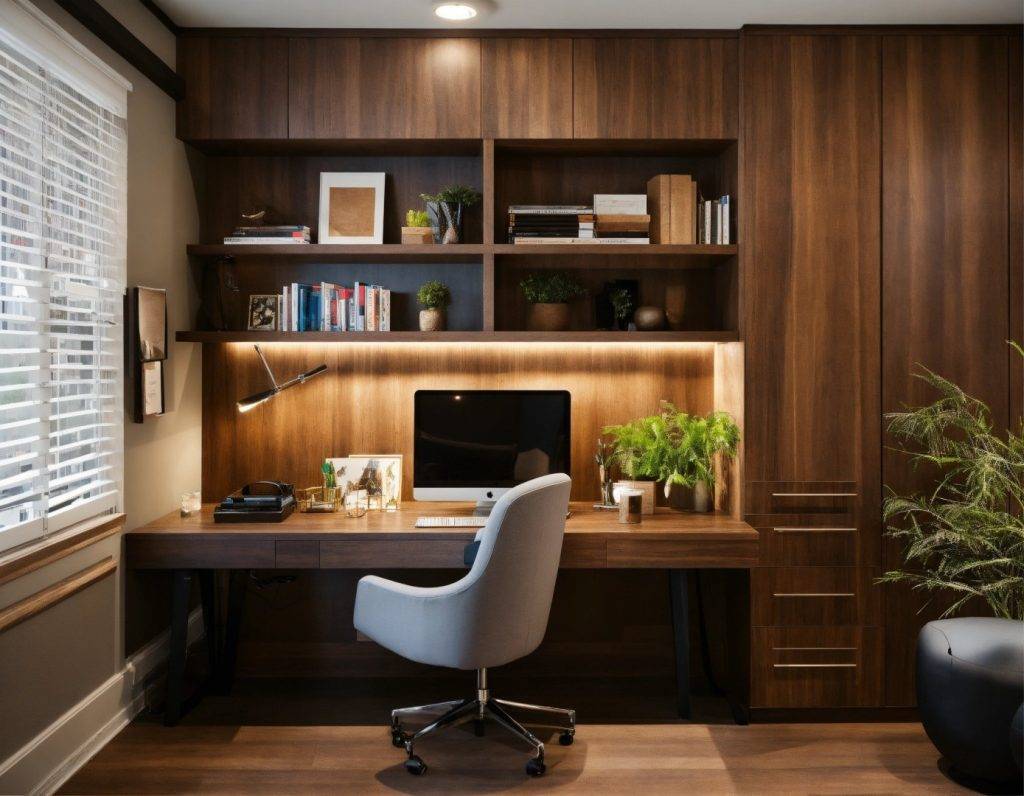 small modern home office with built ins (3) (Large)