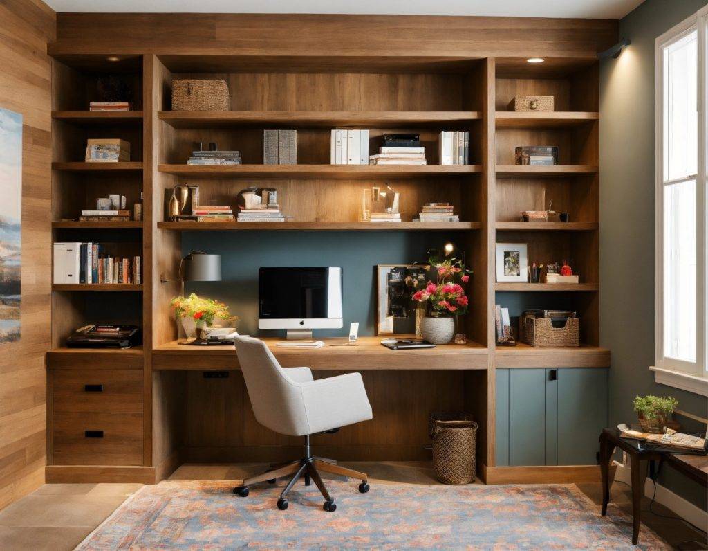 small modern home office with built ins (5) (Large)